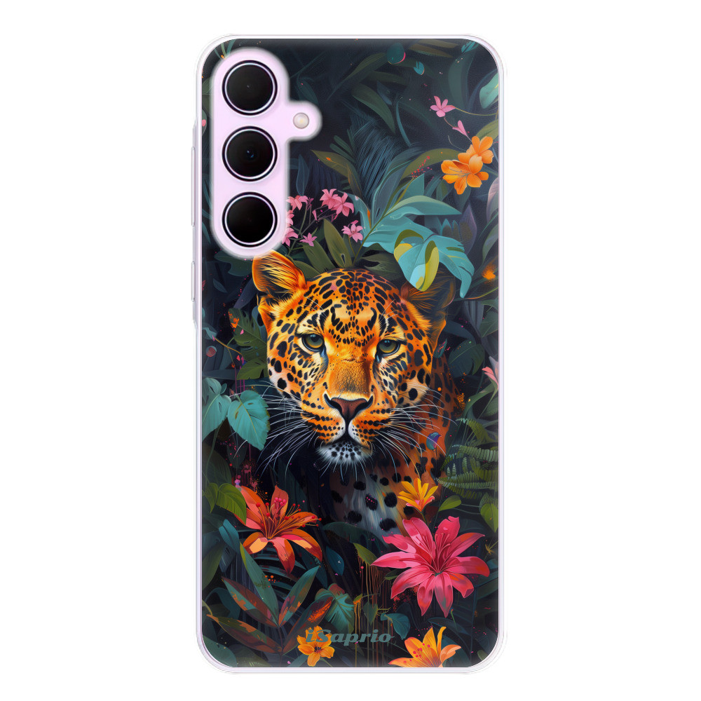 Odolné silikónové puzdro iSaprio - Flower Jaguar - Samsung Galaxy A55 5G