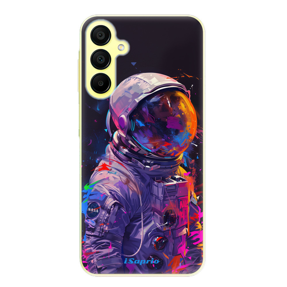 Odolné silikónové puzdro iSaprio - Neon Astronaut - Samsung Galaxy A15 / A15 5G