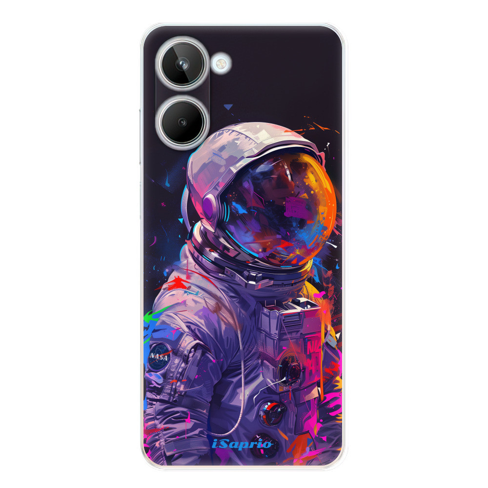 Odolné silikónové puzdro iSaprio - Neon Astronaut - Realme 10
