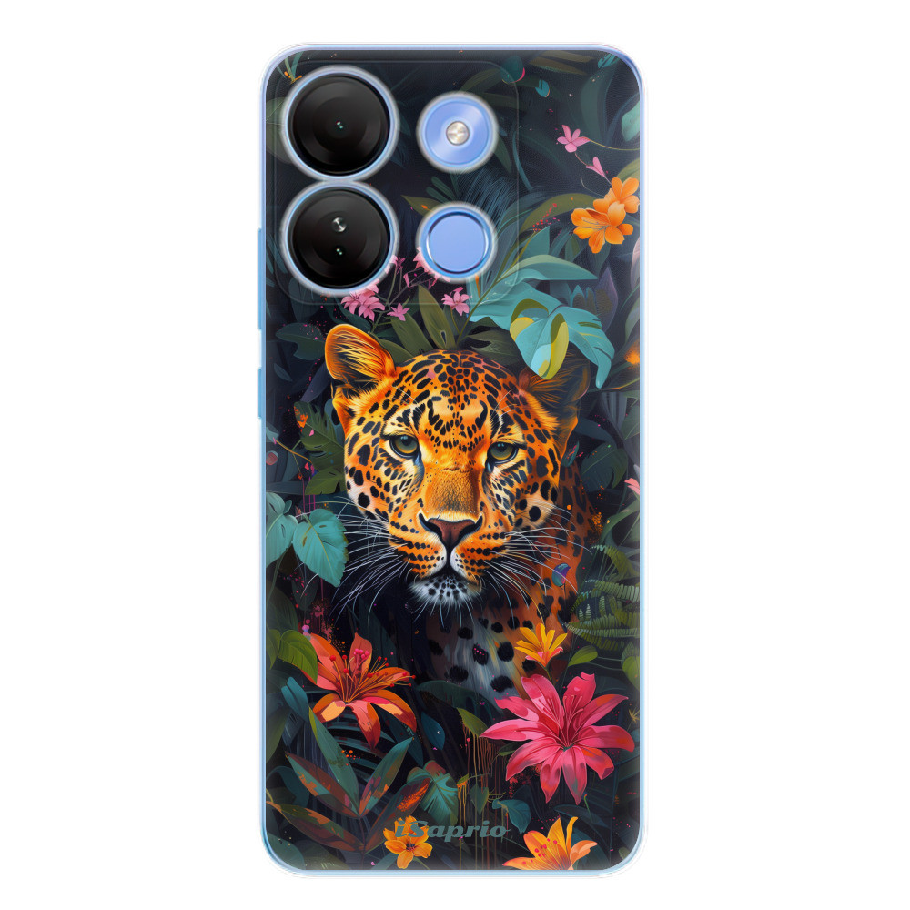 Odolné silikónové puzdro iSaprio - Flower Jaguar - Infinix Smart 7