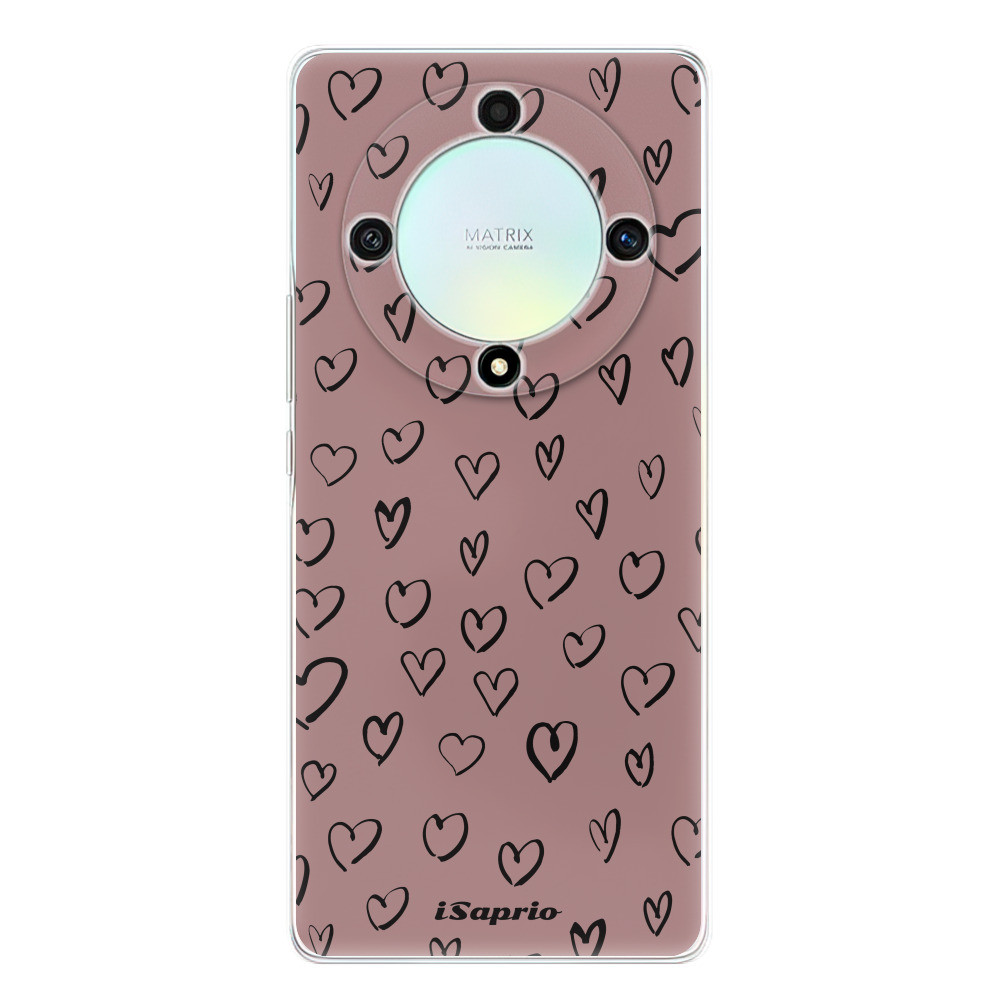 Odolné silikónové puzdro iSaprio - Heart Dark - Honor Magic5 Lite 5G