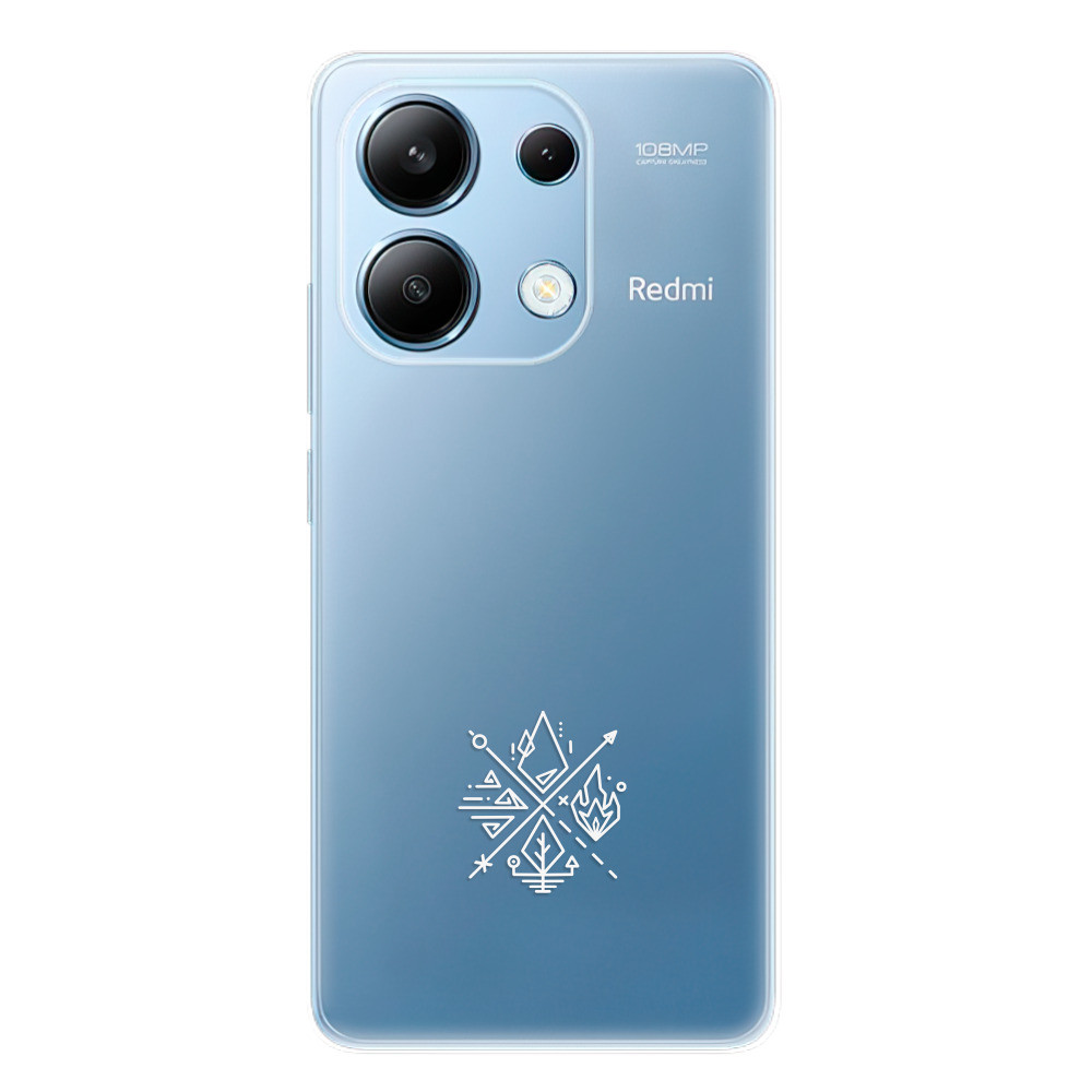 Odolné silikónové puzdro iSaprio - čiré - Elements - Xiaomi Redmi Note 13