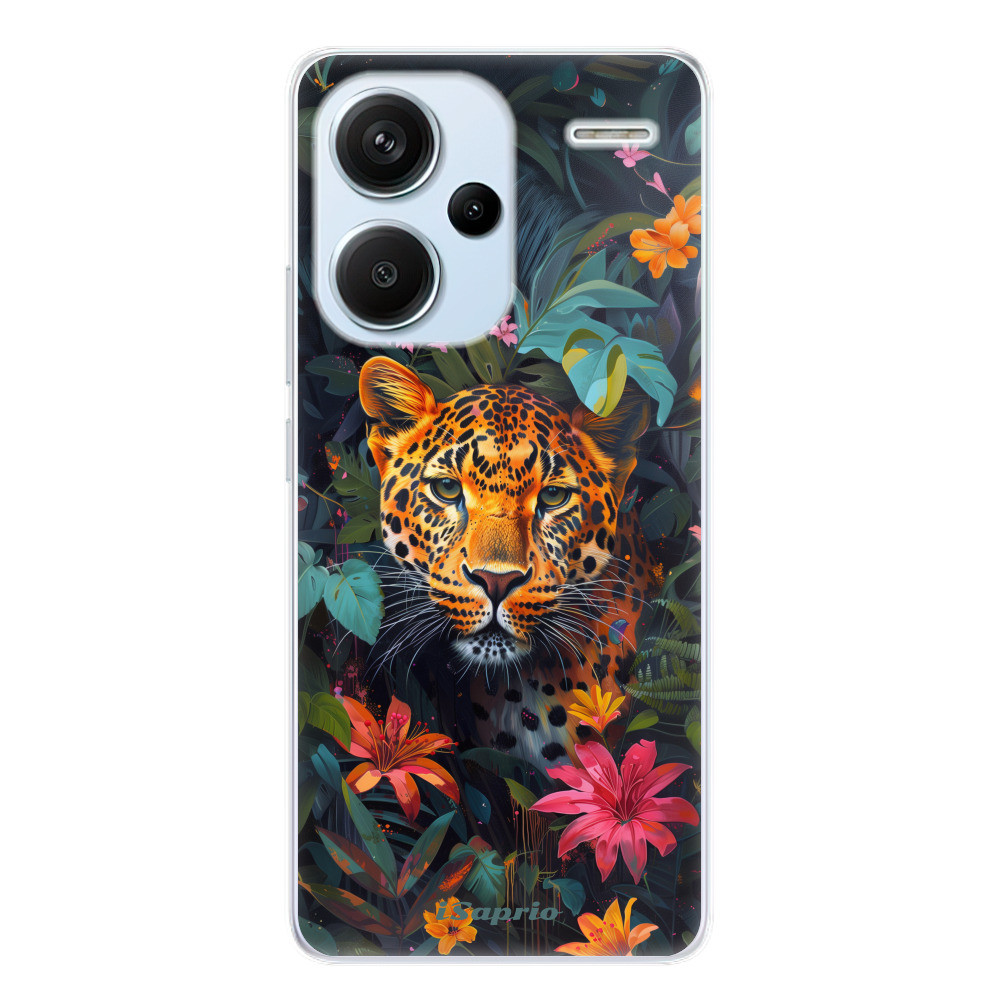Odolné silikónové puzdro iSaprio - Flower Jaguar - Xiaomi Redmi Note 13 Pro+ 5G