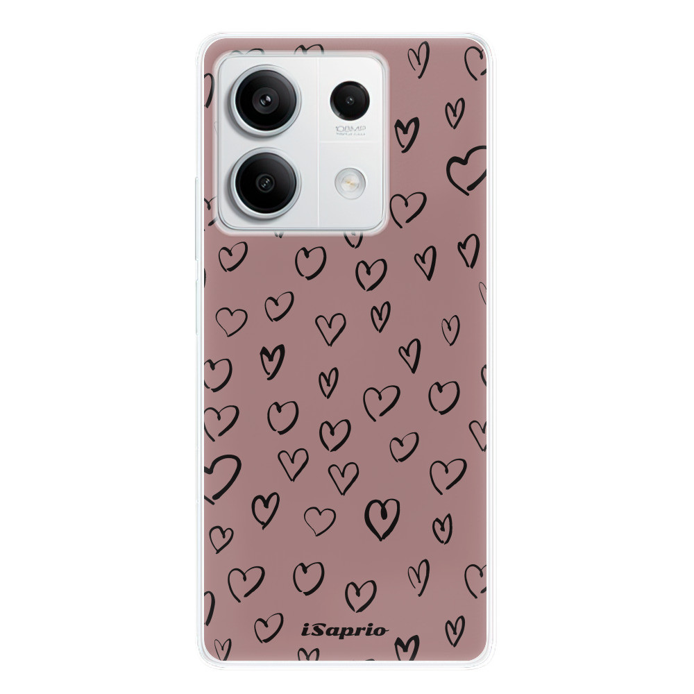 Odolné silikónové puzdro iSaprio - Heart Dark - Xiaomi Redmi Note 13 5G