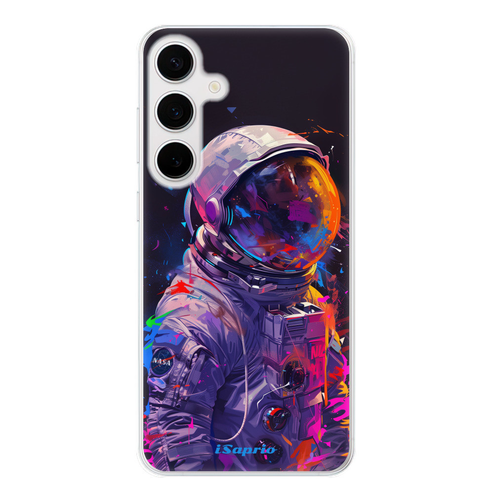 Odolné silikónové puzdro iSaprio - Neon Astronaut - Samsung Galaxy S24+