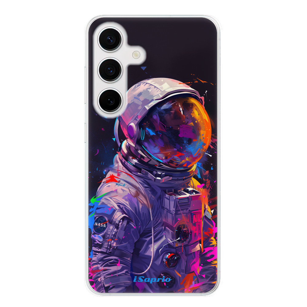Odolné silikónové puzdro iSaprio - Neon Astronaut - Samsung Galaxy S24