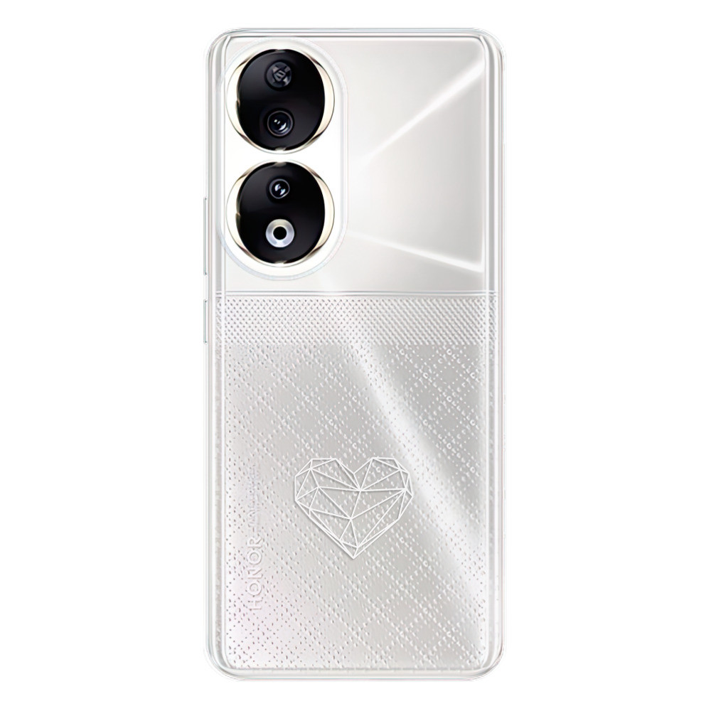 Odolné silikónové puzdro iSaprio - čiré - Digital Love - Honor 90 5G