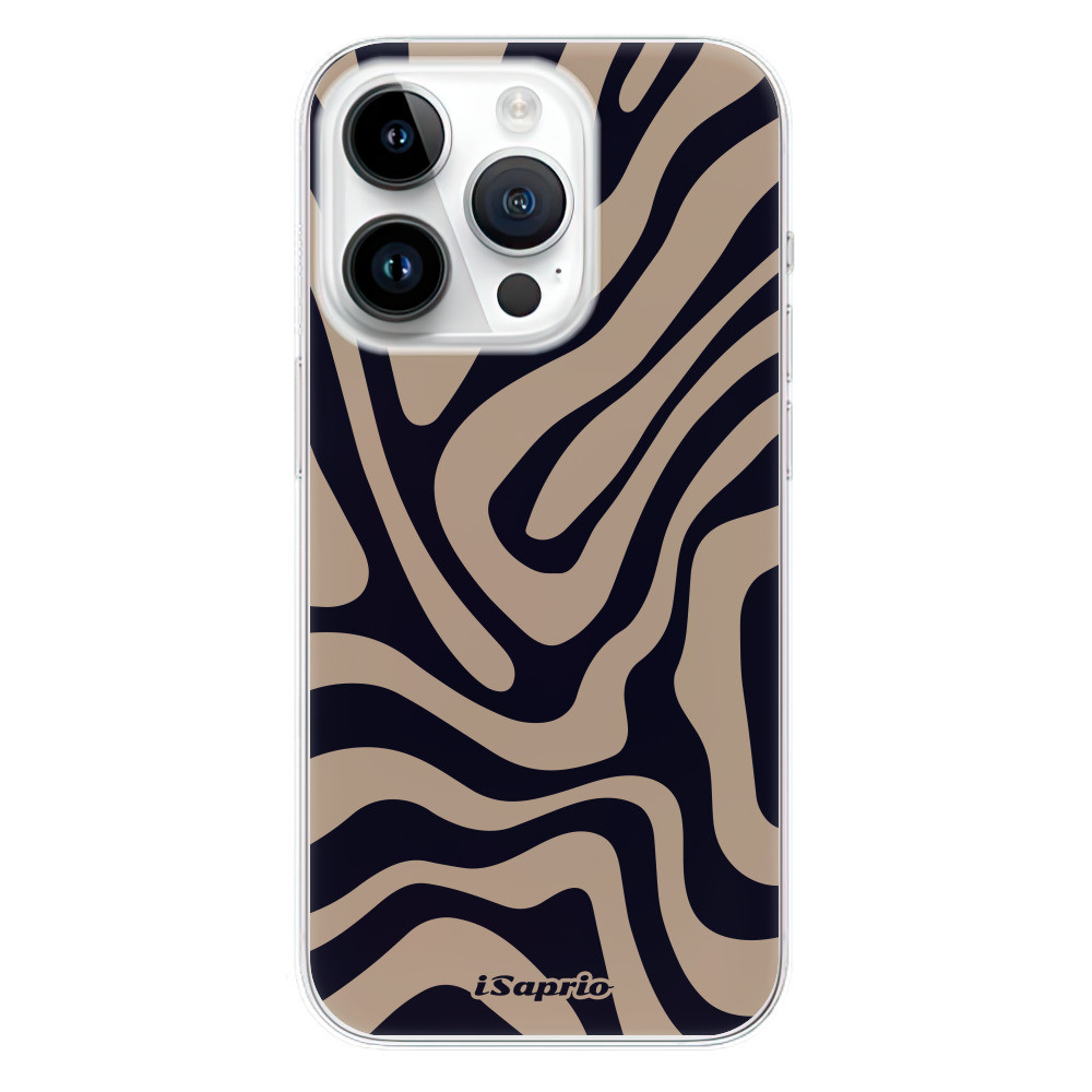 Odolné silikónové puzdro iSaprio - Zebra Black - iPhone 15 Pro