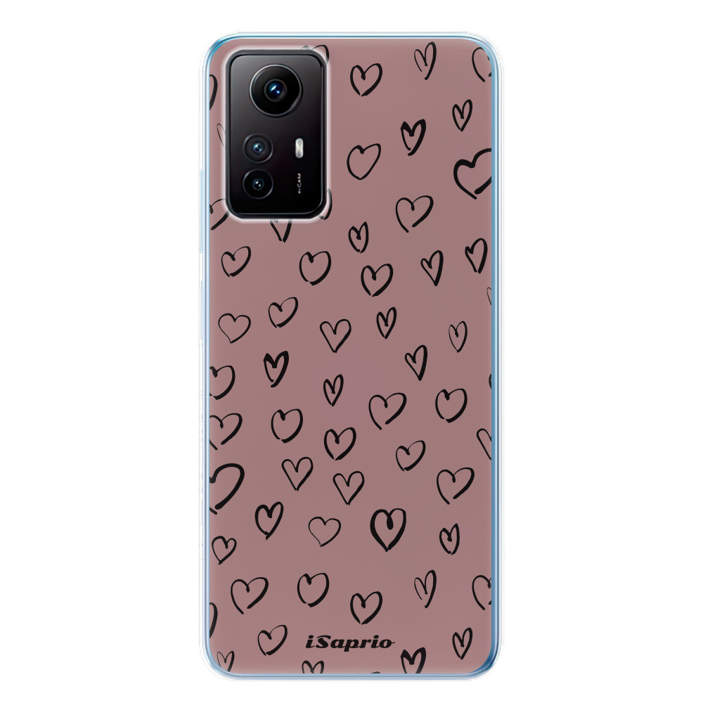 Odolné silikónové puzdro iSaprio - Heart Dark - Xiaomi Redmi Note 12S