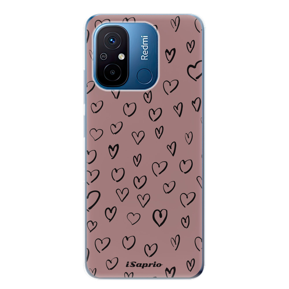 Odolné silikónové puzdro iSaprio - Heart Dark - Xiaomi Redmi 12C