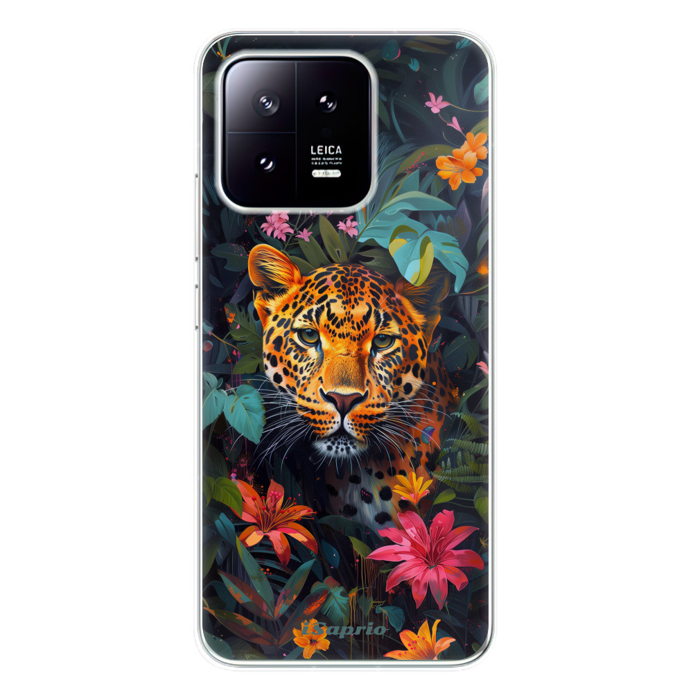 Odolné silikónové puzdro iSaprio - Flower Jaguar - Xiaomi 13