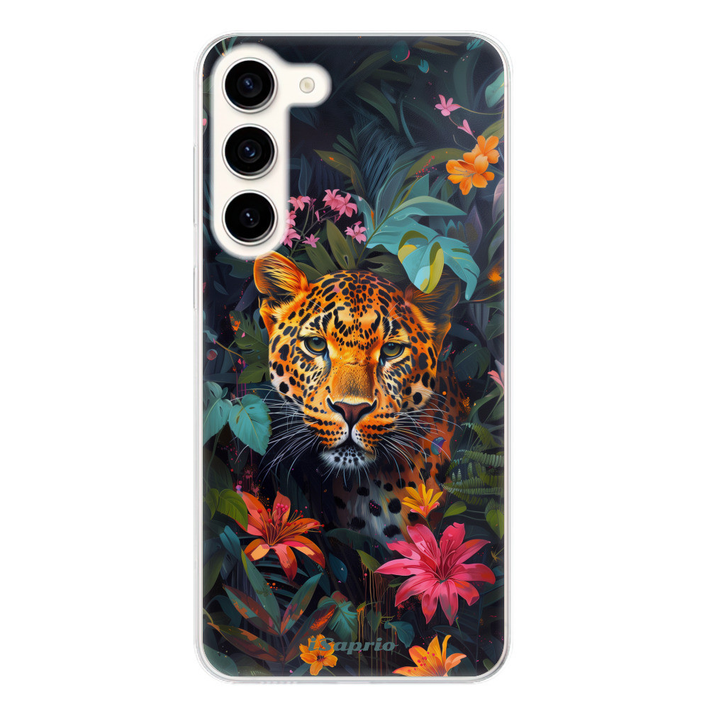 Odolné silikónové puzdro iSaprio - Flower Jaguar - Samsung Galaxy S23+ 5G