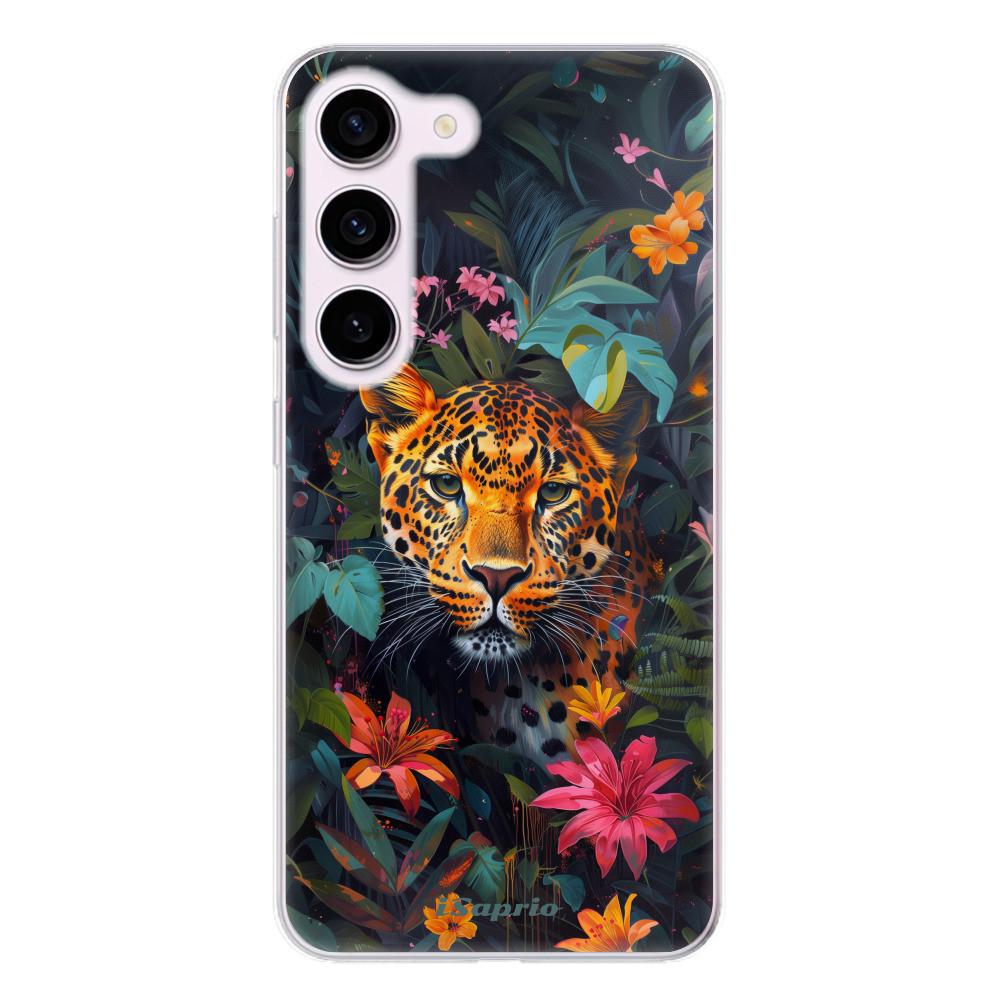 Odolné silikónové puzdro iSaprio - Flower Jaguar - Samsung Galaxy S23 5G