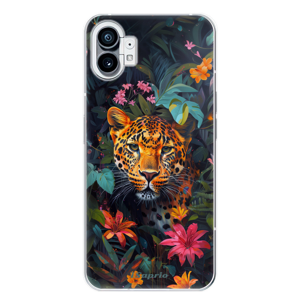 Odolné silikónové puzdro iSaprio - Flower Jaguar - Nothing Phone (1)