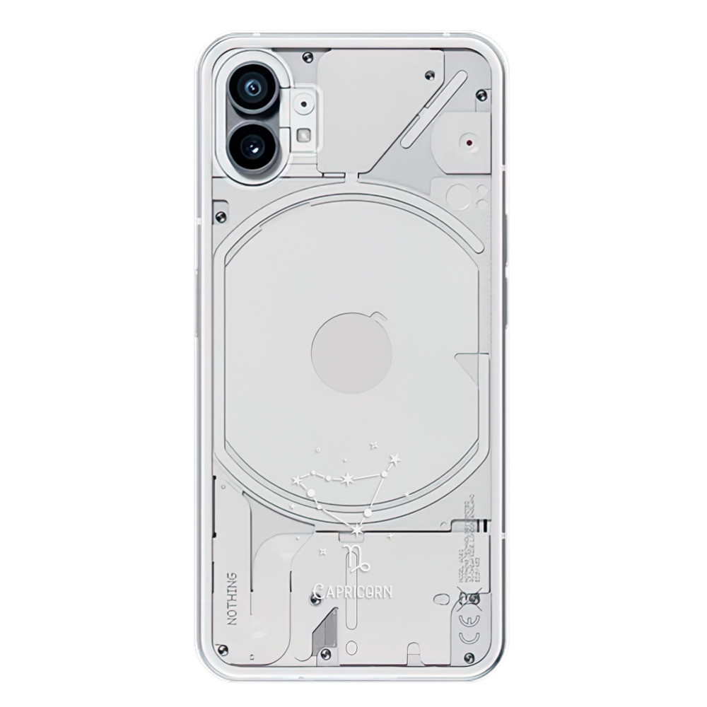 Odolné silikónové puzdro iSaprio - čiré - Kozoroh - Nothing Phone (1)