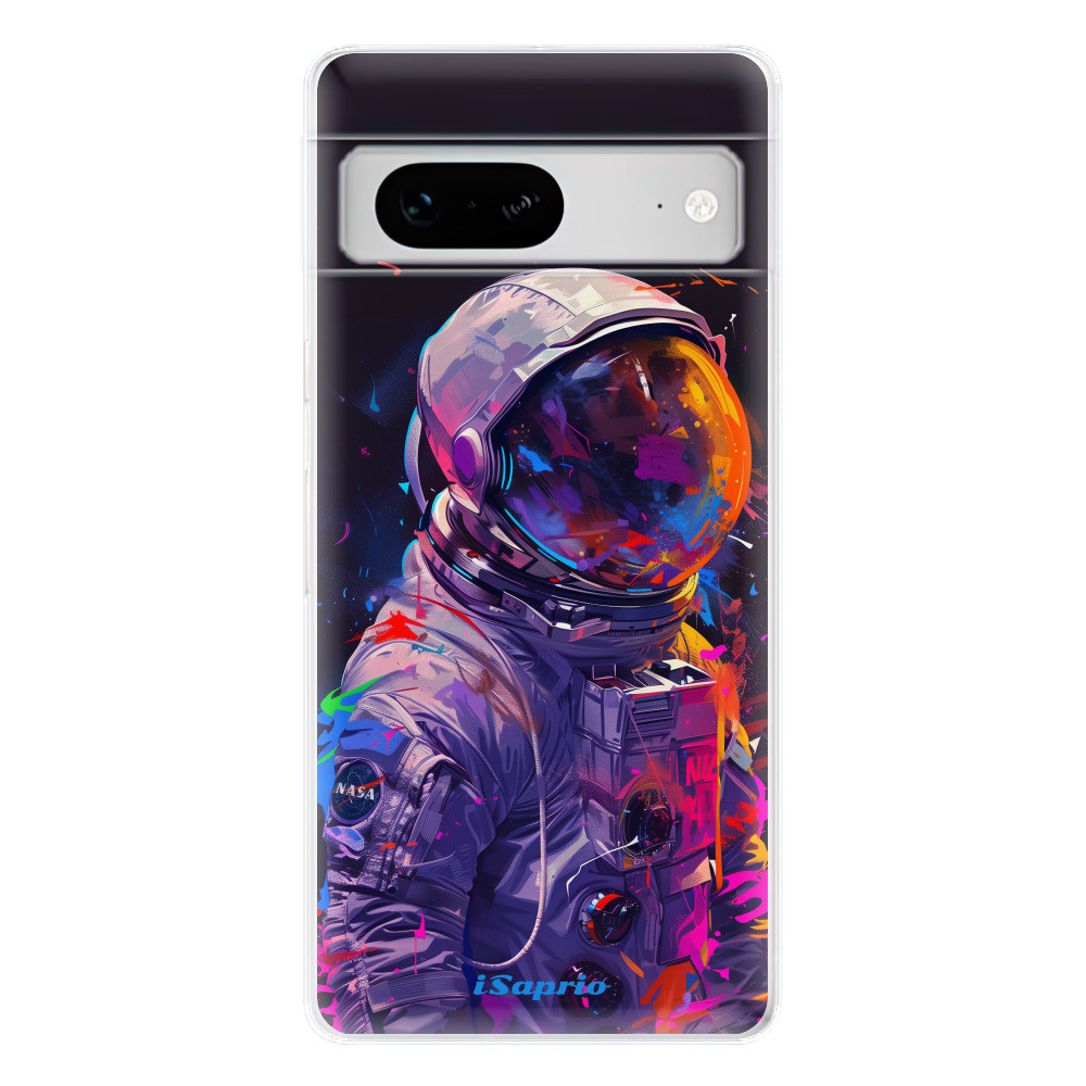 Odolné silikónové puzdro iSaprio - Neon Astronaut - Google Pixel 7 5G