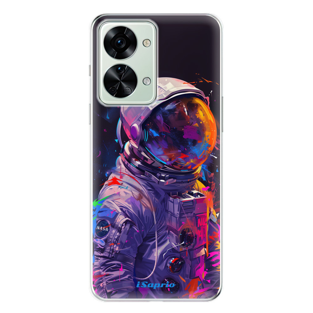 Odolné silikónové puzdro iSaprio - Neon Astronaut - OnePlus Nord 2T 5G