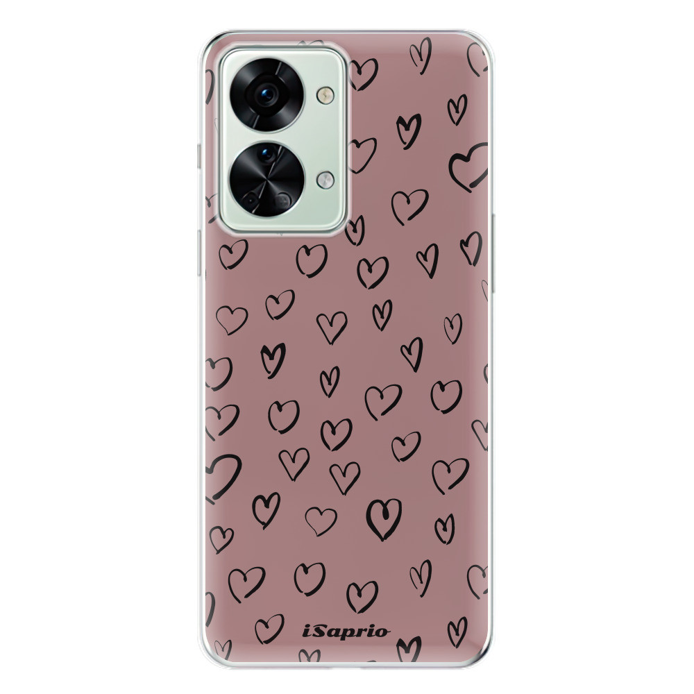 Odolné silikónové puzdro iSaprio - Heart Dark - OnePlus Nord 2T 5G