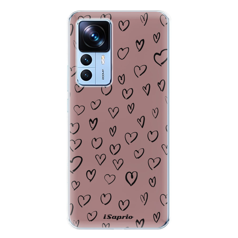 Odolné silikónové puzdro iSaprio - Heart Dark - Xiaomi 12T / 12T Pro