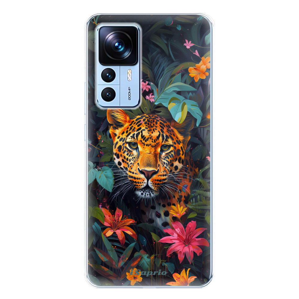 Odolné silikónové puzdro iSaprio - Flower Jaguar - Xiaomi 12T / 12T Pro