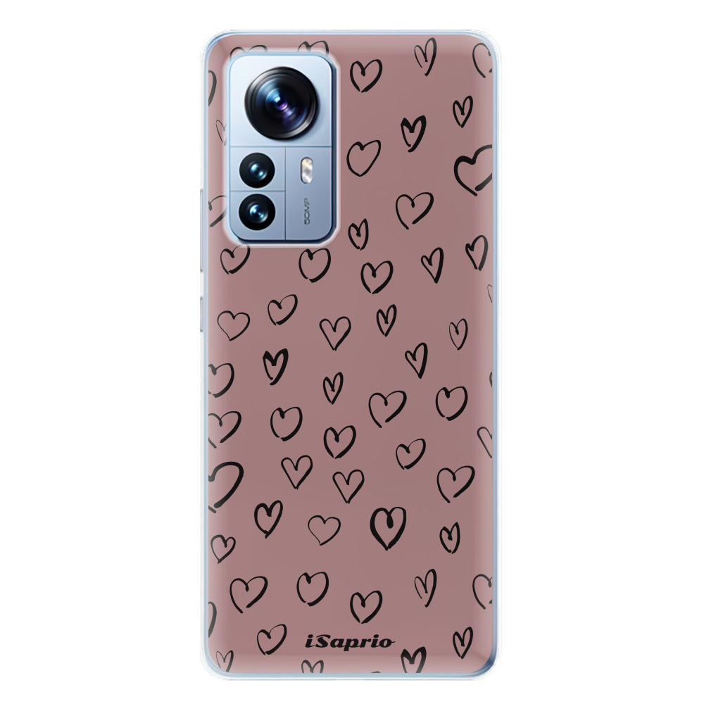 Odolné silikónové puzdro iSaprio - Heart Dark - Xiaomi 12 Pro