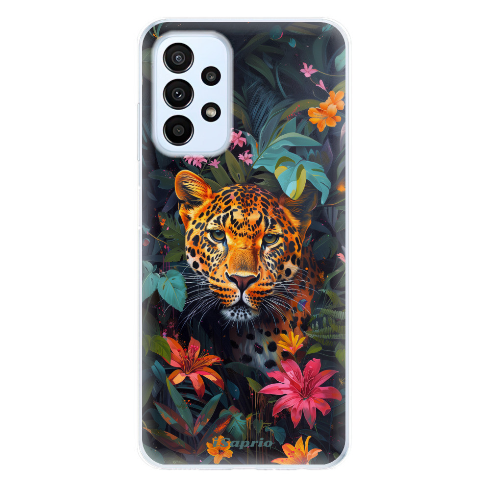 Odolné silikónové puzdro iSaprio - Flower Jaguar - Samsung Galaxy A23 / A23 5G