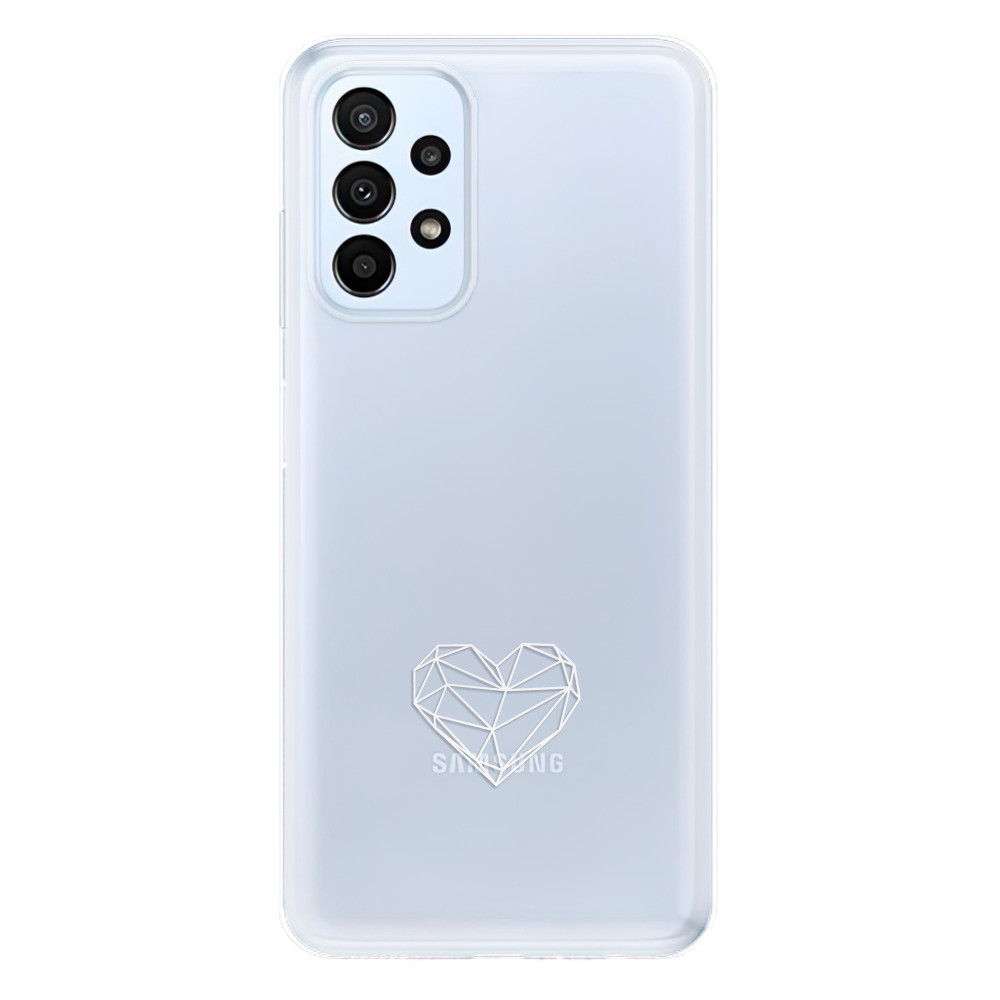 Odolné silikónové puzdro iSaprio - čiré - Digital Love - Samsung Galaxy A23 / A23 5G