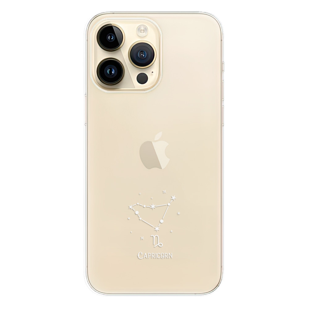 Odolné silikónové puzdro iSaprio - čiré - Kozoroh - iPhone 14 Pro Max