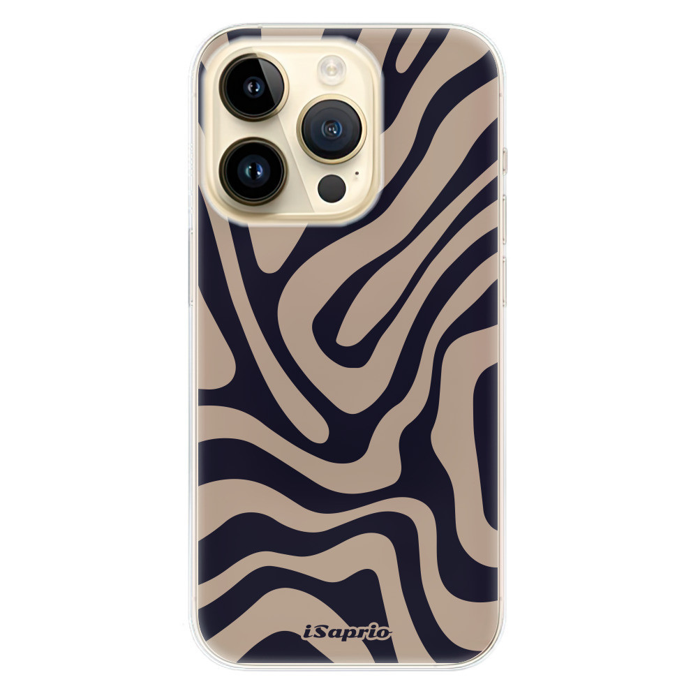 Odolné silikónové puzdro iSaprio - Zebra Black - iPhone 14 Pro