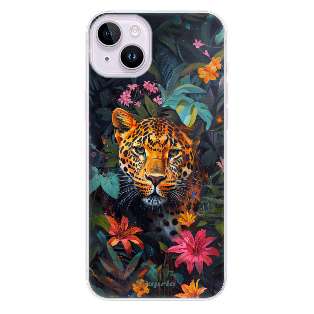 Odolné silikónové puzdro iSaprio - Flower Jaguar - iPhone 14 Plus
