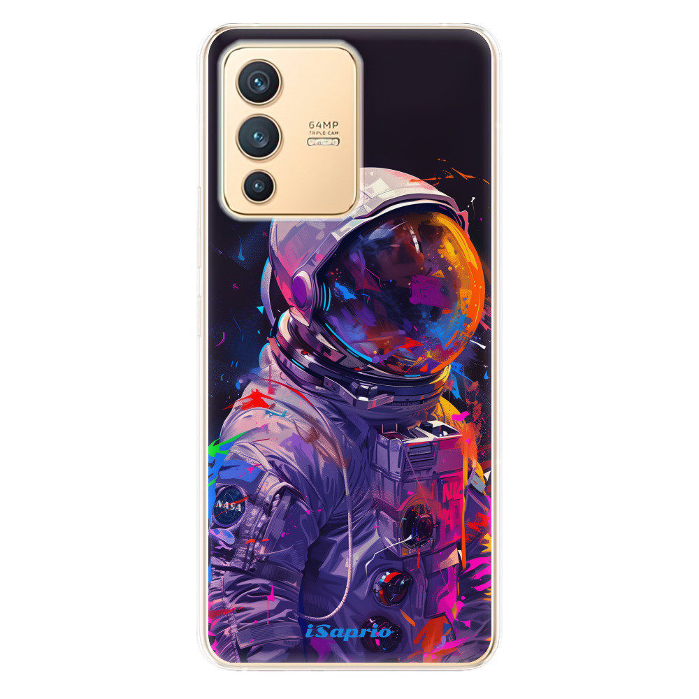 Odolné silikónové puzdro iSaprio - Neon Astronaut - Vivo V23 5G