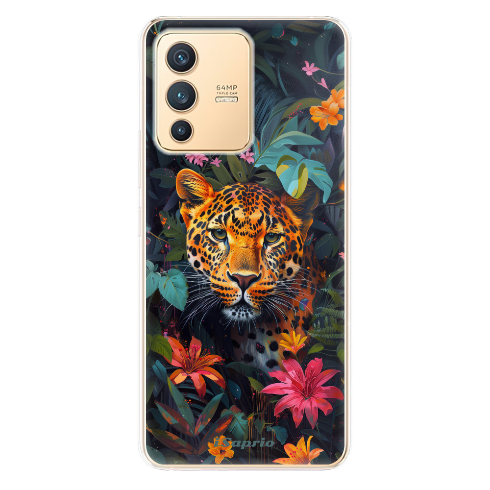 Odolné silikónové puzdro iSaprio - Flower Jaguar - Vivo V23 5G