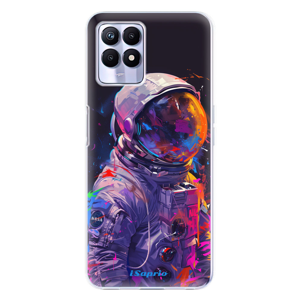 Odolné silikónové puzdro iSaprio - Neon Astronaut - Realme 8i