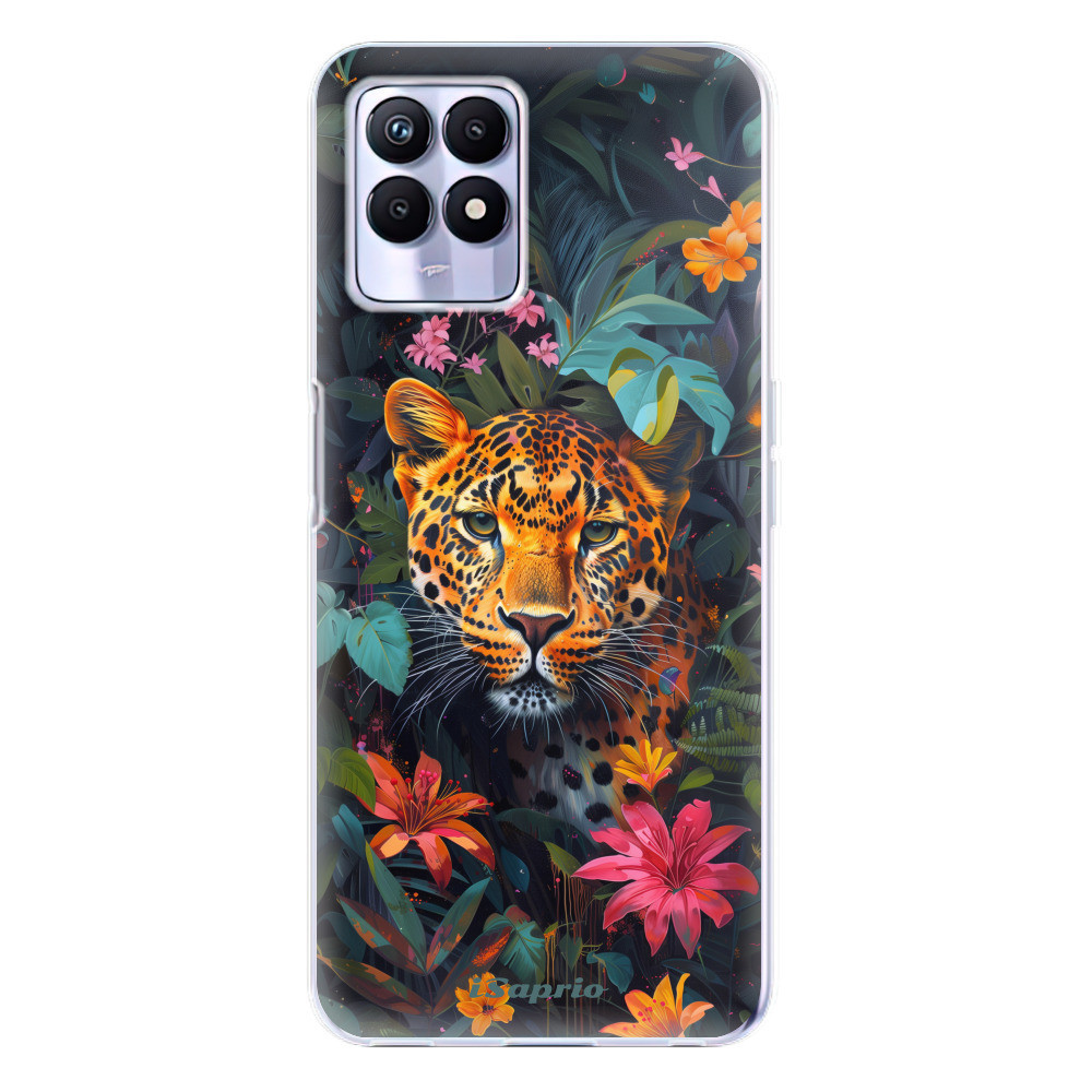 Odolné silikónové puzdro iSaprio - Flower Jaguar - Realme 8i
