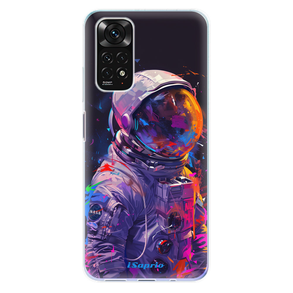 Odolné silikónové puzdro iSaprio - Neon Astronaut - Xiaomi Redmi Note 11 / Note 11S