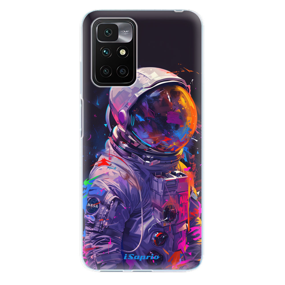 Odolné silikónové puzdro iSaprio - Neon Astronaut - Xiaomi Redmi 10