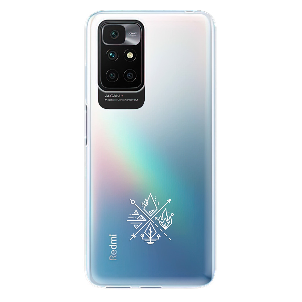 Odolné silikónové puzdro iSaprio - čiré - Elements - Xiaomi Redmi 10
