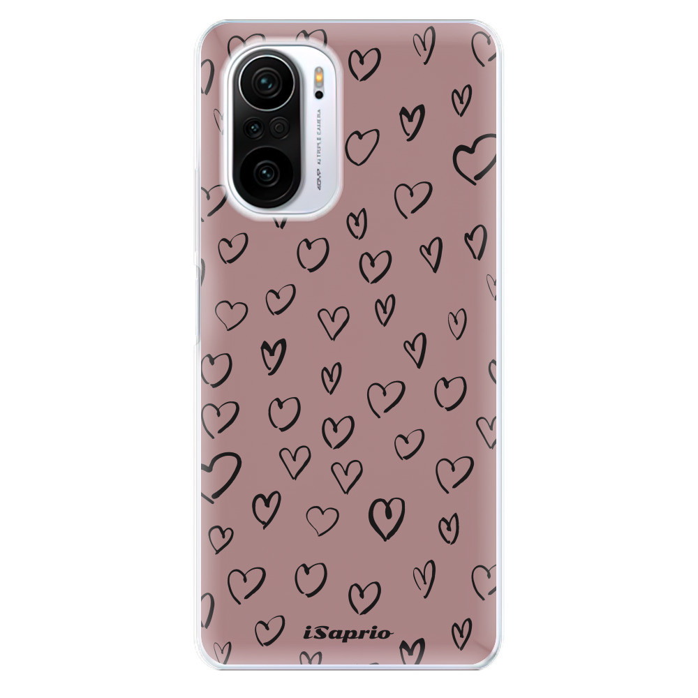 Odolné silikónové puzdro iSaprio - Heart Dark - Xiaomi Poco F3