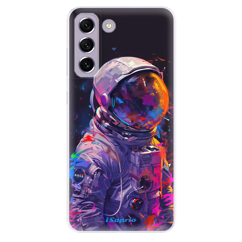Odolné silikónové puzdro iSaprio - Neon Astronaut - Samsung Galaxy S21 FE 5G