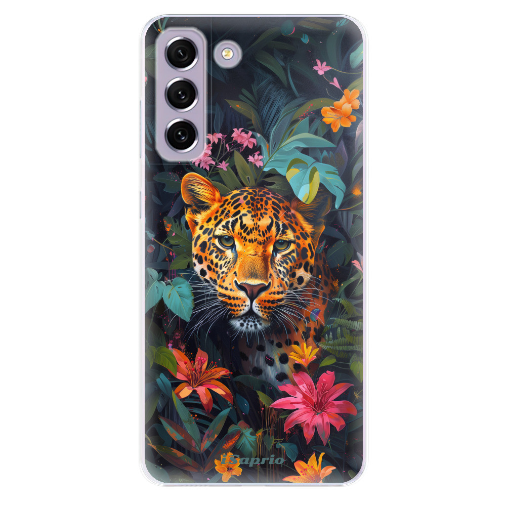 Odolné silikónové puzdro iSaprio - Flower Jaguar - Samsung Galaxy S21 FE 5G