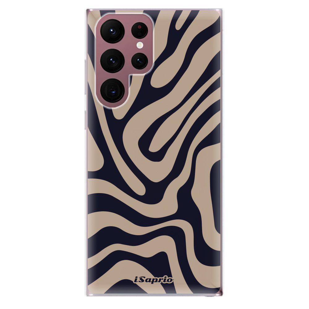 Odolné silikónové puzdro iSaprio - Zebra Black - Samsung Galaxy S22 Ultra 5G