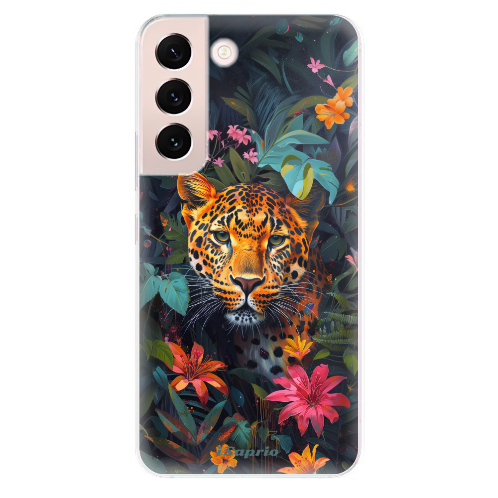 Odolné silikónové puzdro iSaprio - Flower Jaguar - Samsung Galaxy S22+ 5G