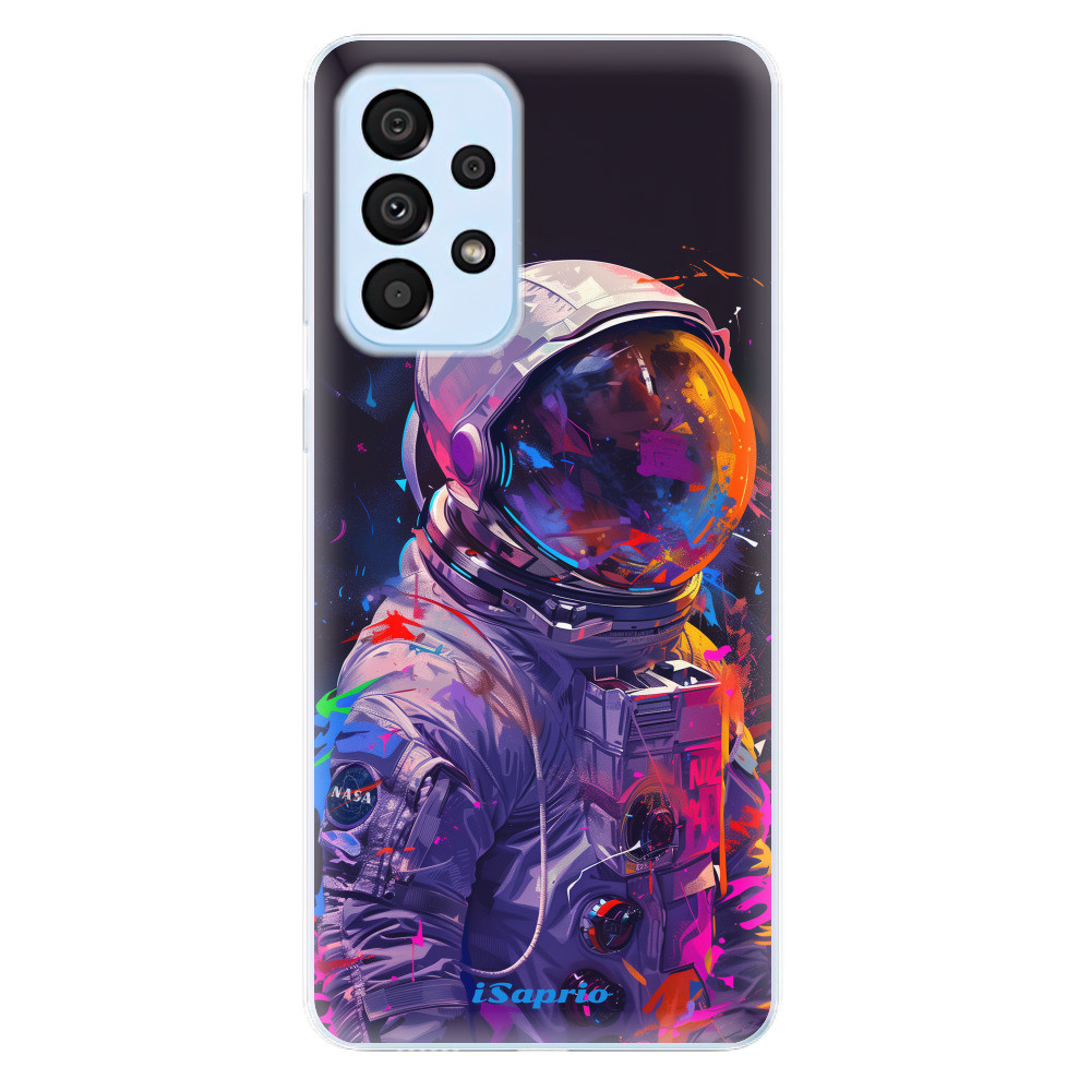 Odolné silikónové puzdro iSaprio - Neon Astronaut - Samsung Galaxy A33 5G