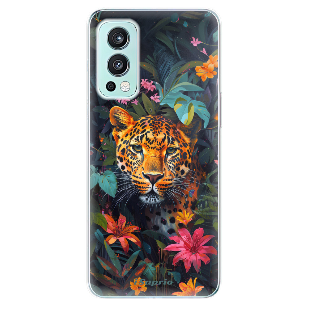 Odolné silikónové puzdro iSaprio - Flower Jaguar - OnePlus Nord 2 5G