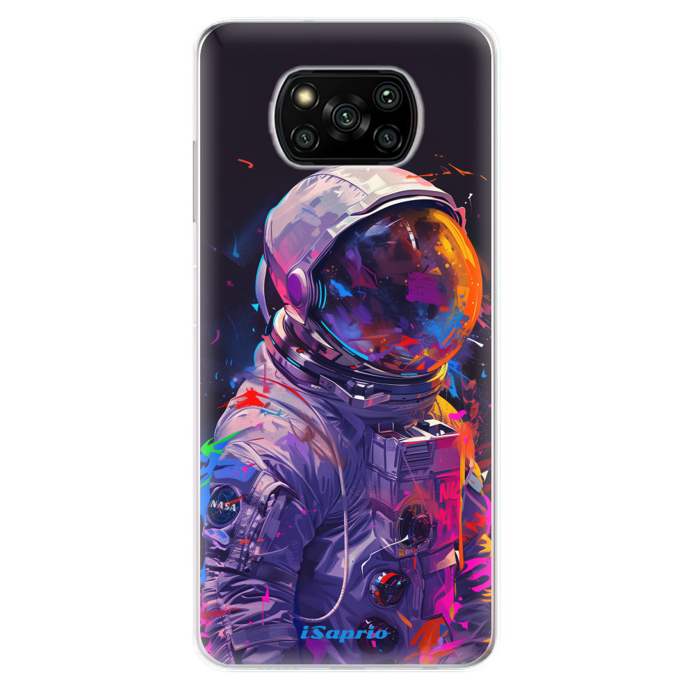 Odolné silikónové puzdro iSaprio - Neon Astronaut - Xiaomi Poco X3 Pro / X3 NFC