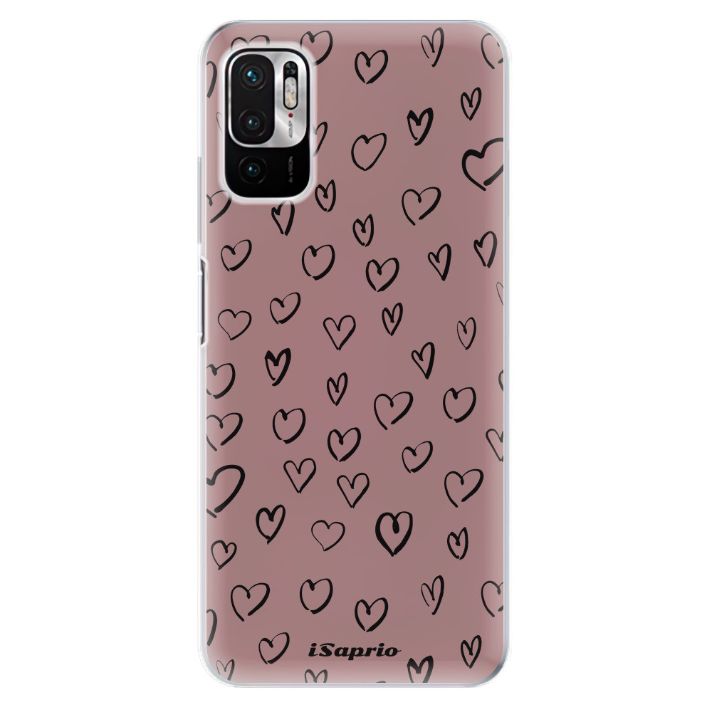 Odolné silikónové puzdro iSaprio - Heart Dark - Xiaomi Redmi Note 10 5G