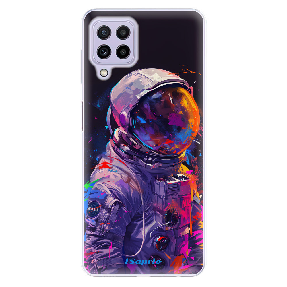Odolné silikónové puzdro iSaprio - Neon Astronaut - Samsung Galaxy A22