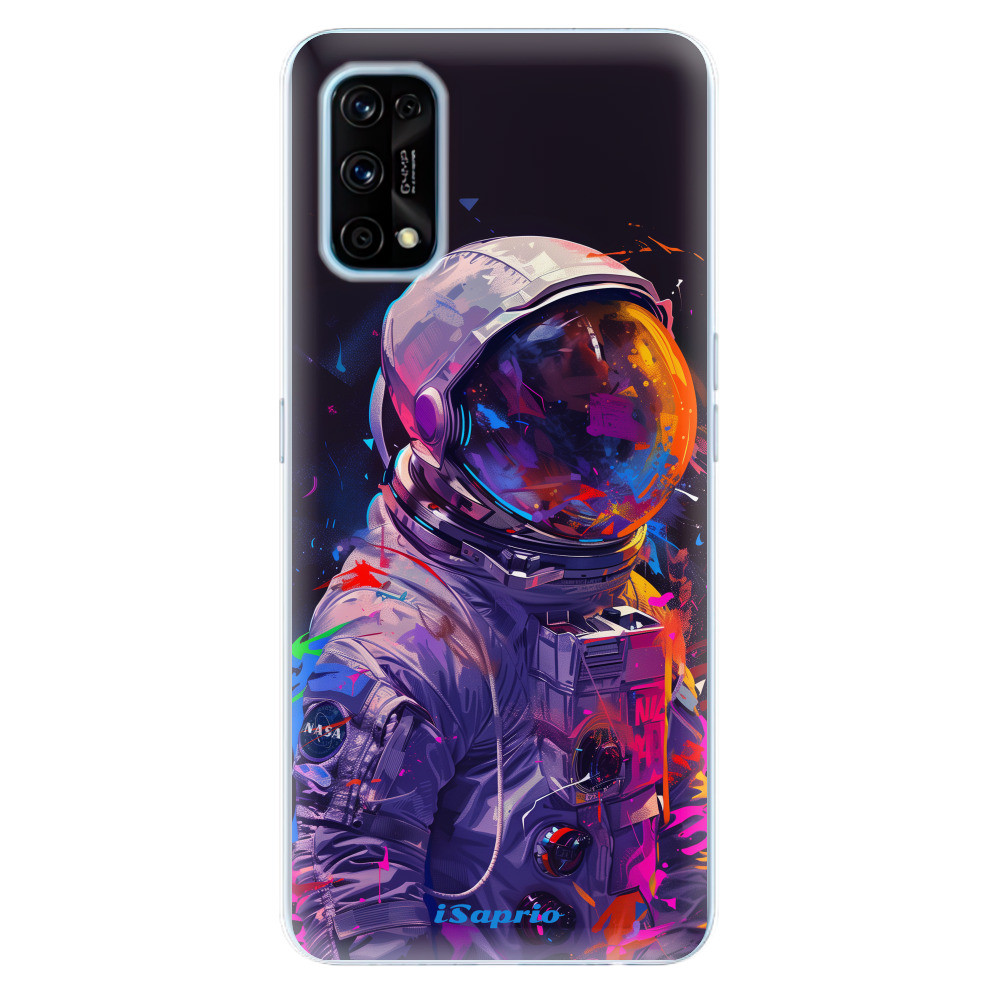 Odolné silikónové puzdro iSaprio - Neon Astronaut - Realme 7 Pro