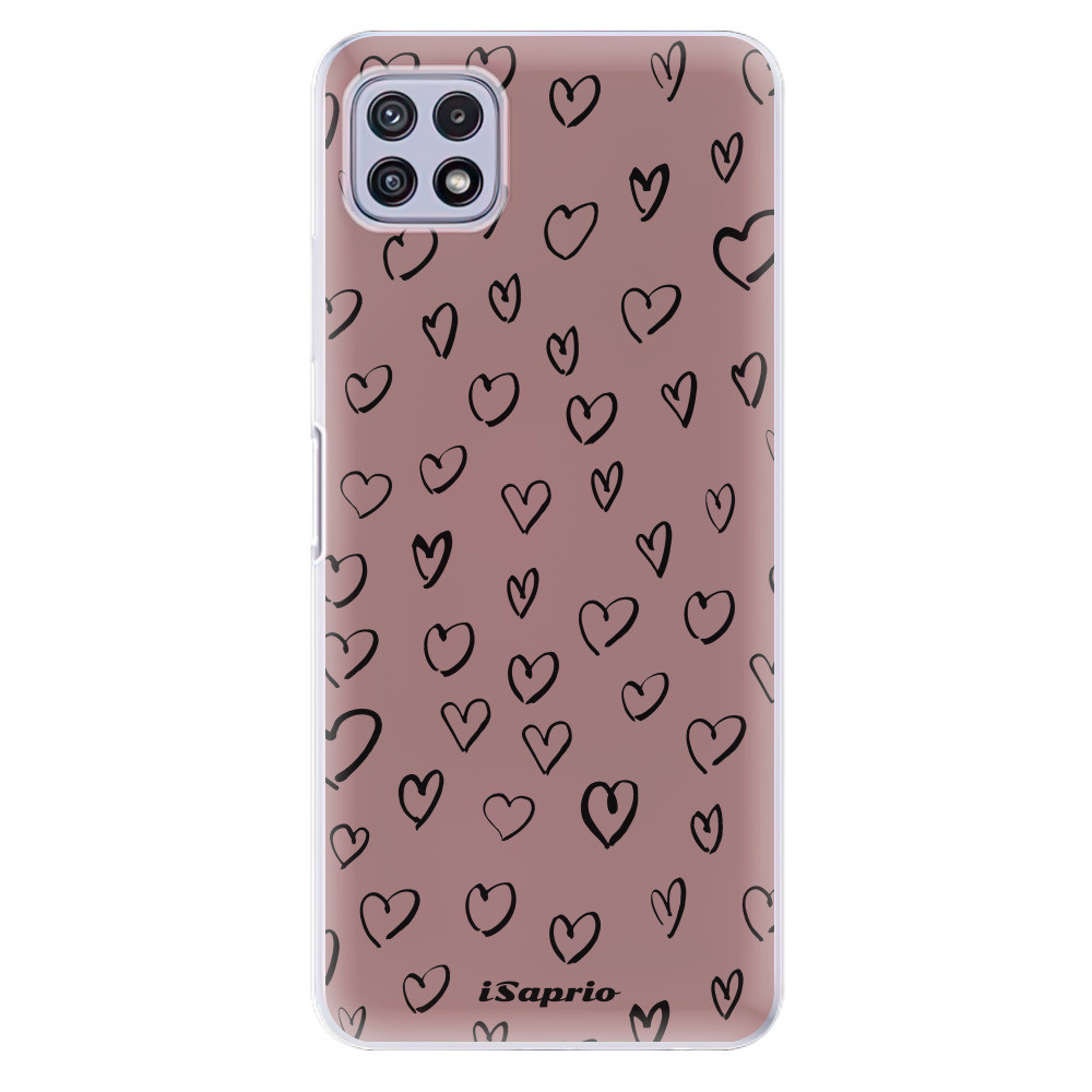 Odolné silikónové puzdro iSaprio - Heart Dark - Samsung Galaxy A22 5G