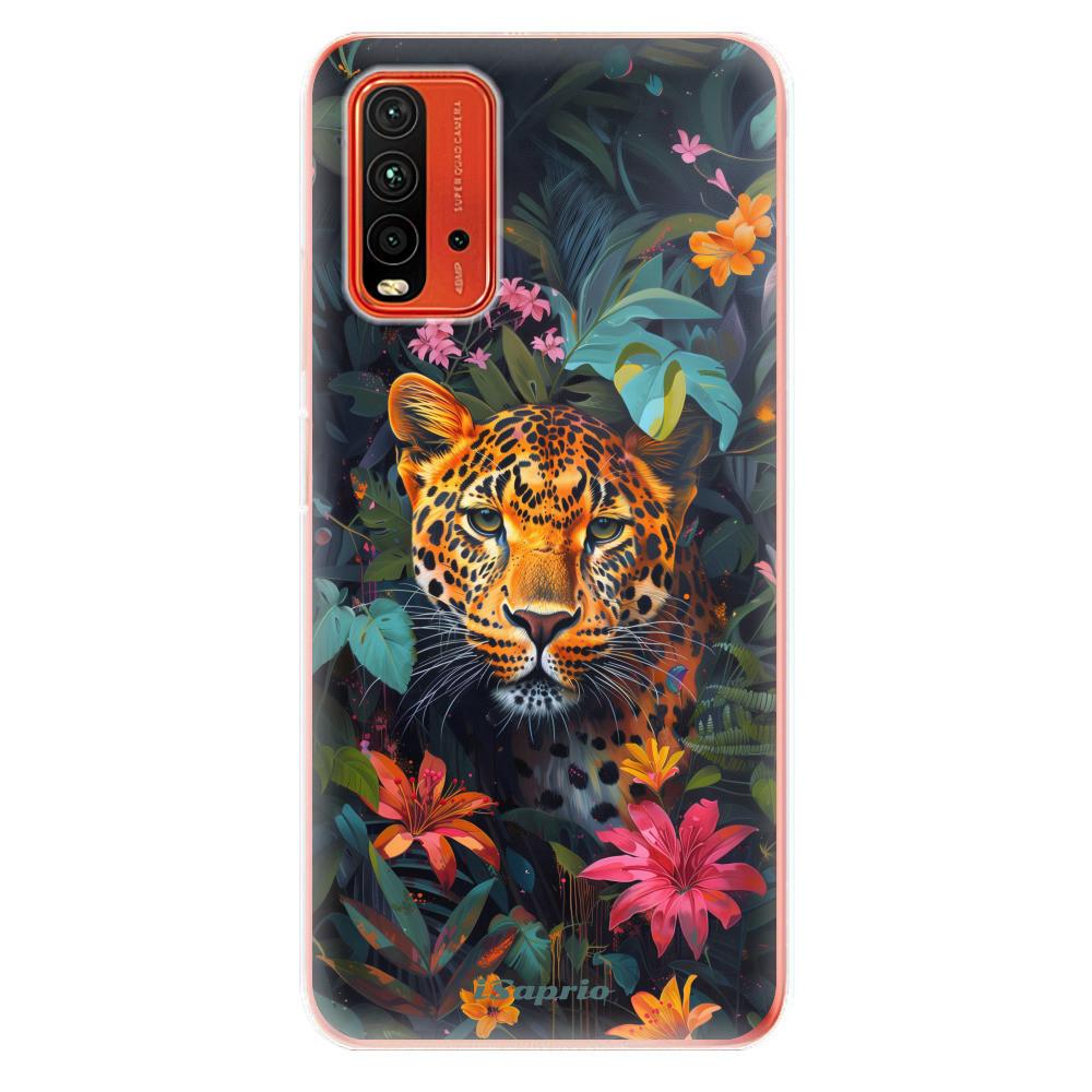 Odolné silikónové puzdro iSaprio - Flower Jaguar - Xiaomi Redmi 9T
